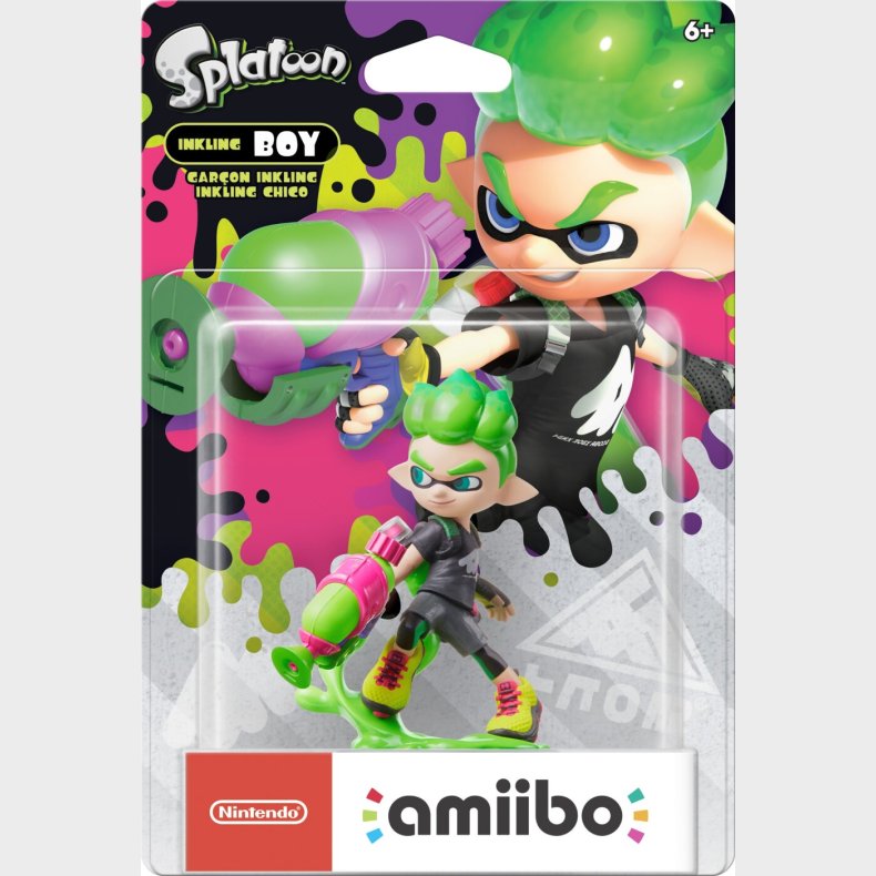 Nintendo Amiibo - Splatoon Figur - Inkling Boy Neon Green