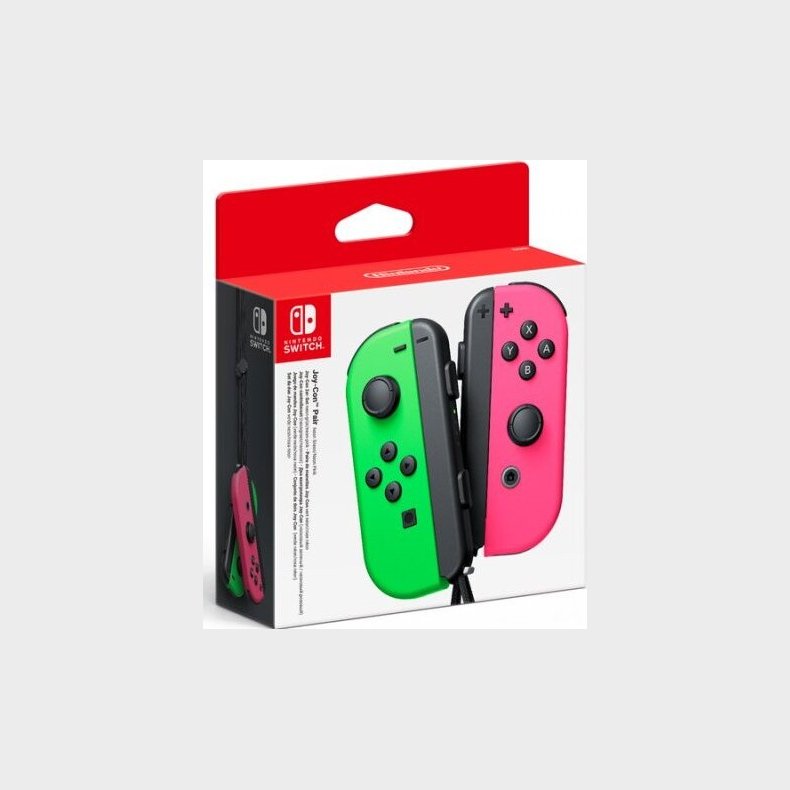 Nintendo Switch Joy-con Controller Pair - Hjre Og Venstre - Neon Green / Neon Pink