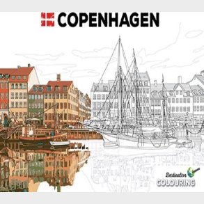 Malebog For Voksne - Colouring Copenhagen - Diverse - English Book