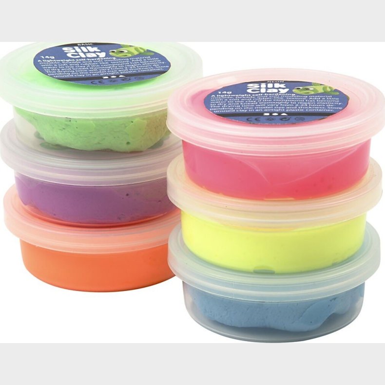 Silk Clay - Modellervoks St - Neon - 6x14 G