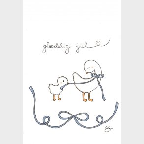 Julekort - 6 Dobbeltkort Med Juleillustrationer