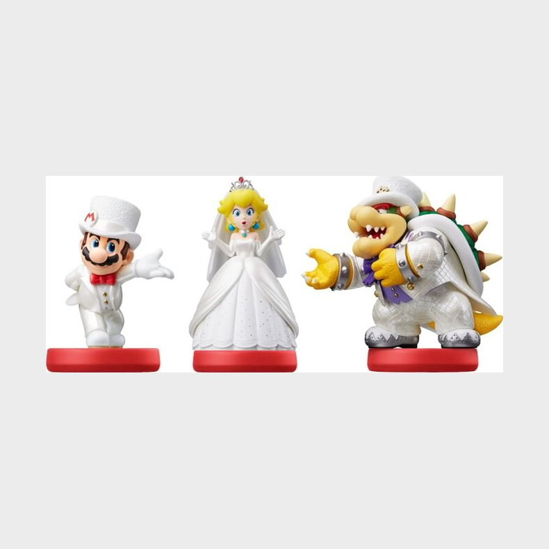 Nintendo Amiibo Figur - Super Mario, Bowser & Prinsesse Peach