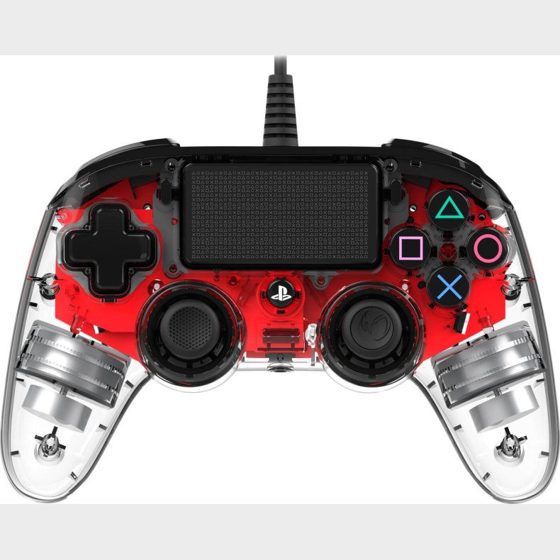 Nacon Compact Ps4 Controller Med Led-lys - Rd