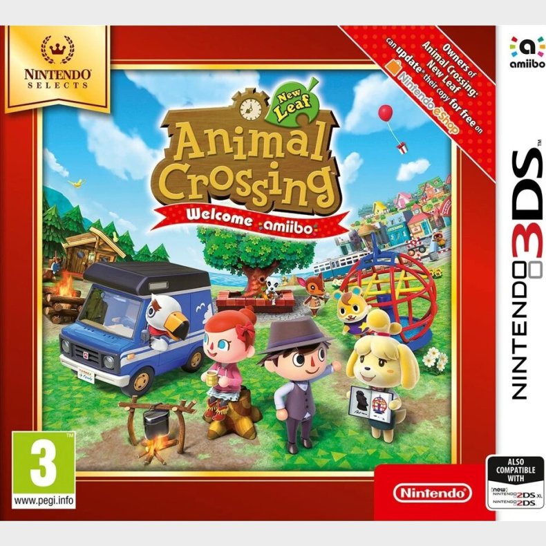 Animal Crossing: New Leaf - Welcome Amiibo (select) - Nintendo 3DS