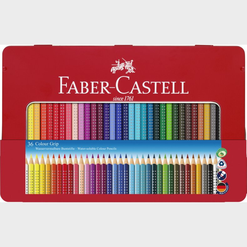 Colour Grip Farveblyant - Tinske Med 36 Stk - Faber-castell