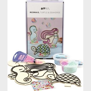 Silk Clay - Diy Kit - Havfrue, Skilpadde Og Shest