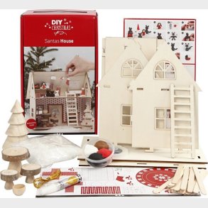 Julepynt Lav Selv - Julemandens Hus - Samlest I Tr - Diy Christmas