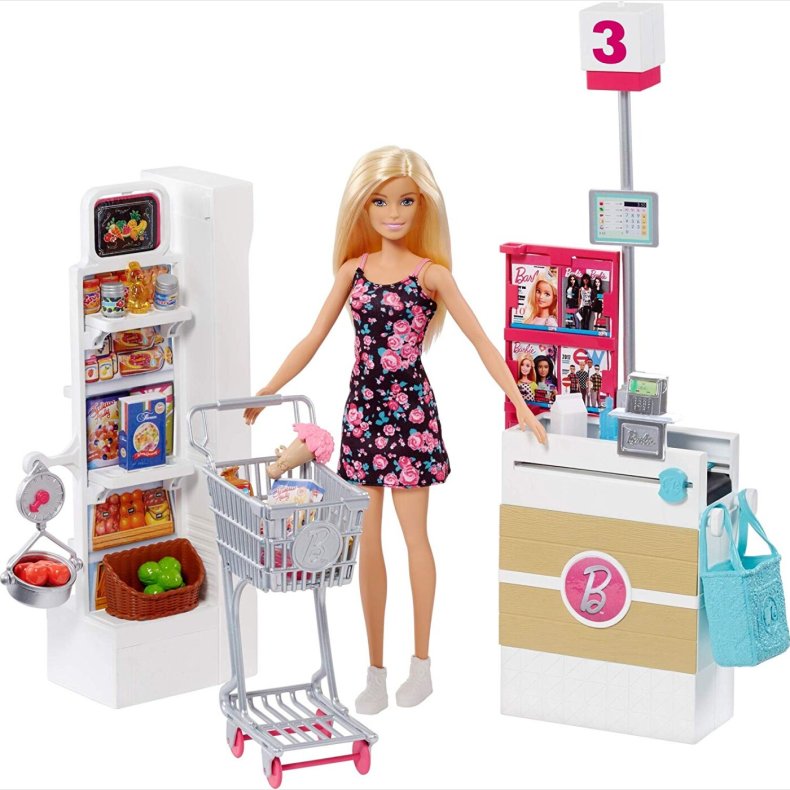 Barbie Supermarked St Med Dukke