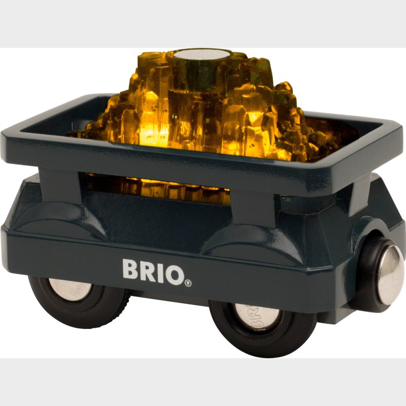 Brio - Guld Togvogn Med Lys - 33896