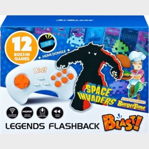 Blast - Legends Flashback - Retro Spillekonsol Med 20 Spil Inkl. Space Invaders