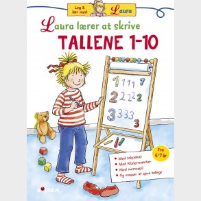 Laura Lrer At Skrive Tallene 1-10 - Klistermrker Og Plakat - Diverse - Bog