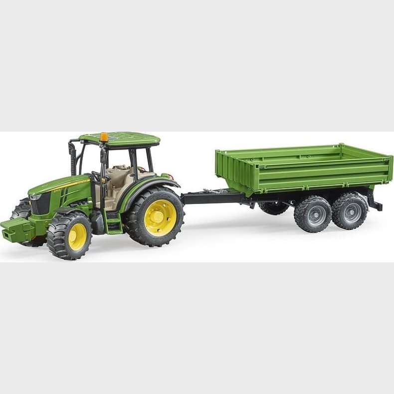 Bruder - John Deere 5115m Legetjstraktor Med Trailer - Str. 1:16 - 02108