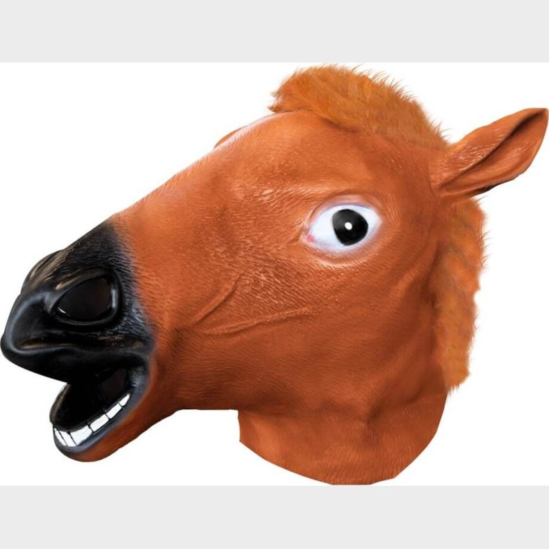 Heste Maske Med Hr - One Size