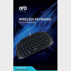 Playstation 4 - Controller Keyboard Til Ps4 - Sort Bl