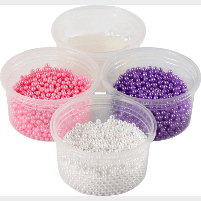 Pearl Clay - 3x24g - Hvid Lilla Pink