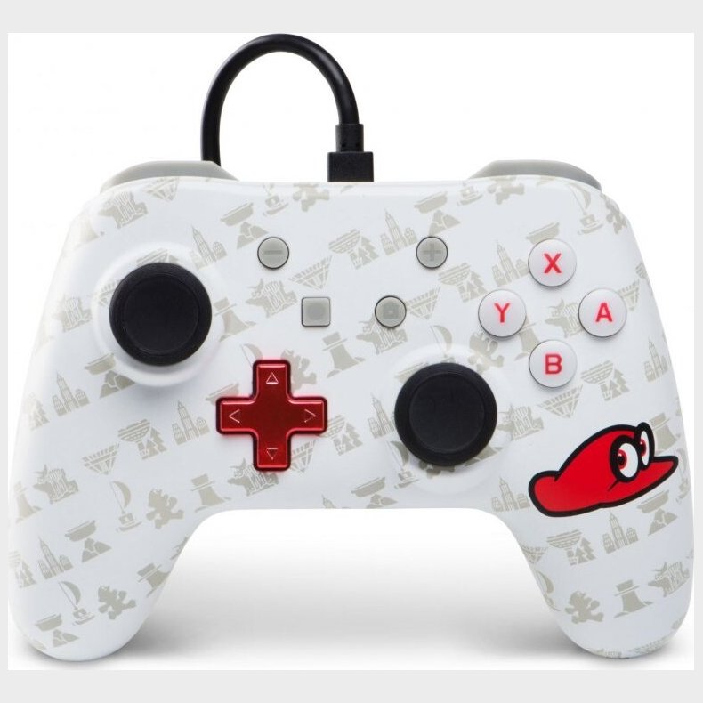 Powera - Gamepad Controller Til Nintendo Switch - Mario Odyssey