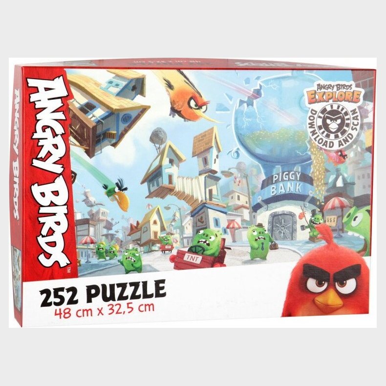 Angry Birds Puslespil Med 252 Brikker