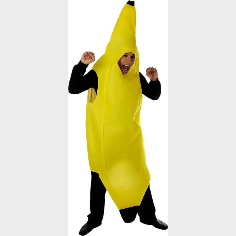 Banan Kostume - Voksen - Onesize - 170 Cm