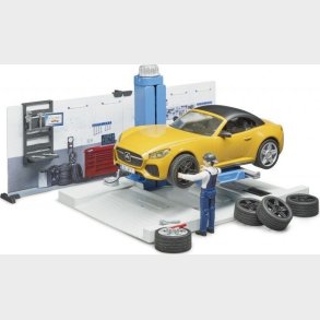 Bruder - Bilvrksted Legetj - Bworld Car Service