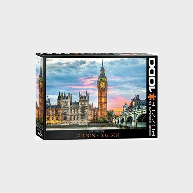 Puslespil Med 1000 Brikker - London Big Ben