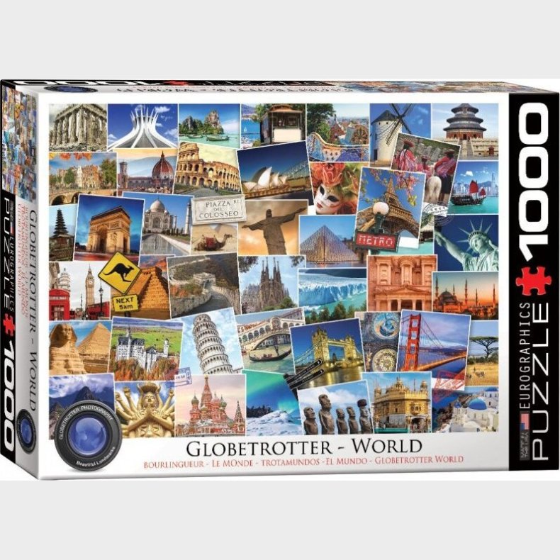 Puslespil Med 1000 Brikker - Verdens Sevrdigheder