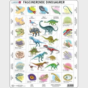 Larsen Puslespil - Dinosaurer - 35 Brikker