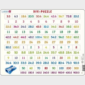 Larsen Puslespil - 58 Brikker Med Tal - Divider