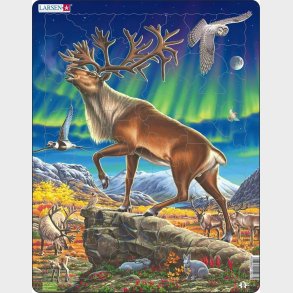 Larsen Puslespil - Rensdyr - 60 Brikker