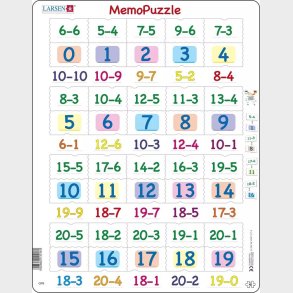 Larsen Puslespil - Lr At Minus Tal 0 Til 20 - 40 Brikker
