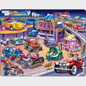 Larsen Puslespil - Biler - 58 Brikker