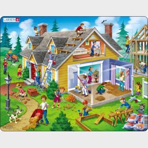 Larsen Puslespil - Hus - 62 Brikker