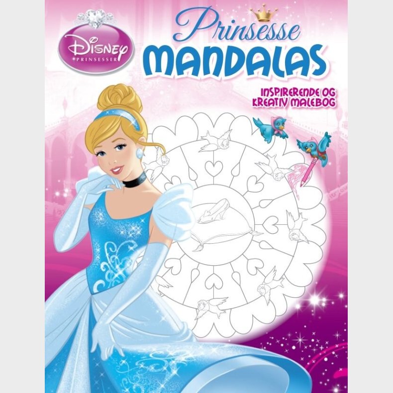 Disney Prinsesser - Kreativ Malebog - Askepot Mandalas - Diverse - Bog