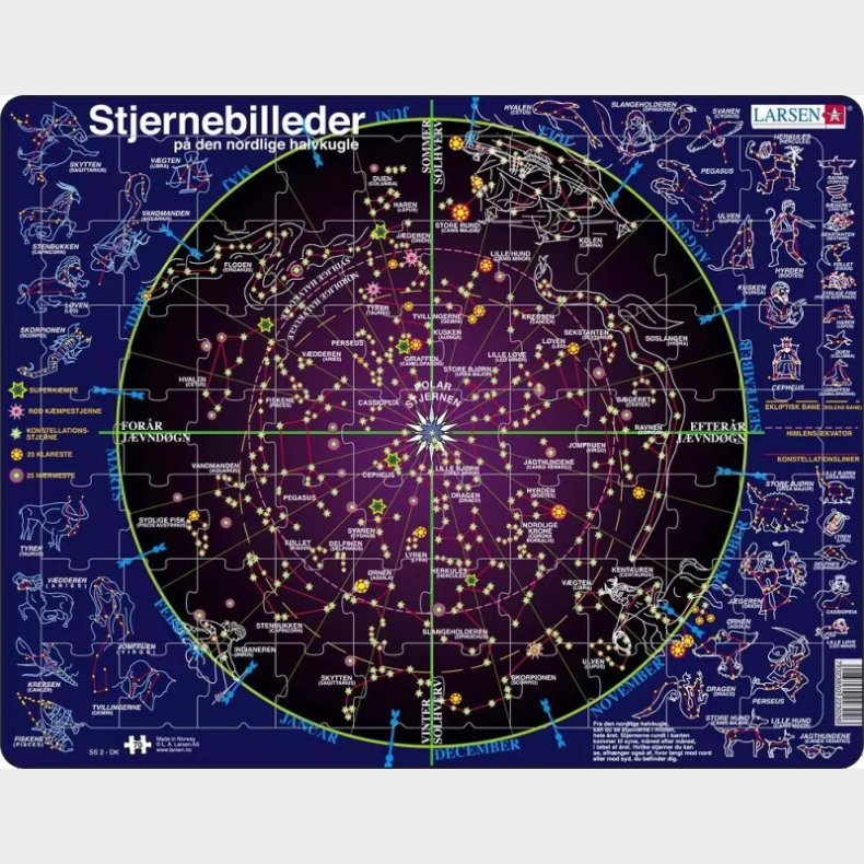 Larsen Puslespil - Stjernebilleder - 70 Brikker