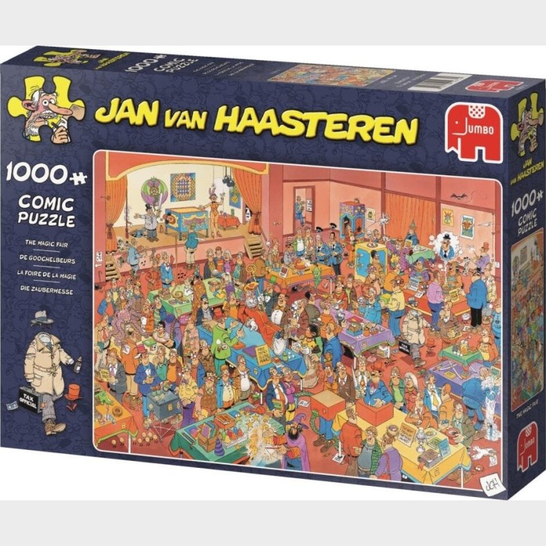 Jan Van Haasteren Puslespil - 1000 Brikker - Den Magiske Messe