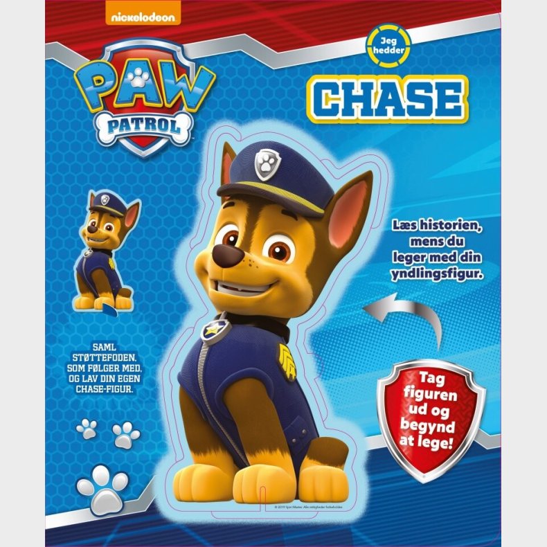 Paw Patrol - Chase - Figur Og Historie - Diverse - Bog