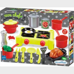 Spisest Legetj Med Kogeplade Og Legemad