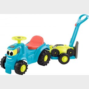 Gbil Traktor Med Trailer Og Grsslmaskine