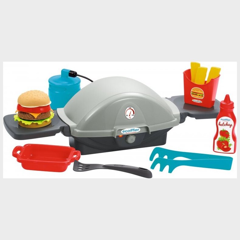 Legetjs Grill Med Burger Og Tilbehr