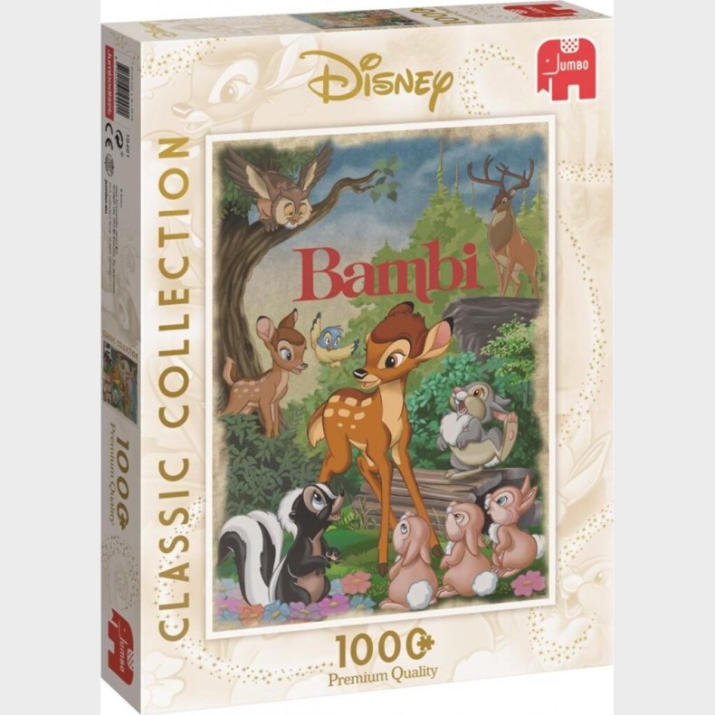 Jumbo - Disney Puslespil Med 1000 Brikker - Bambi