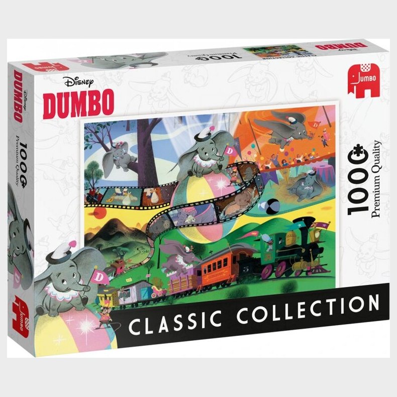 Jumbo - Disney Puslespil Med 1000 Brikker - Dumbo