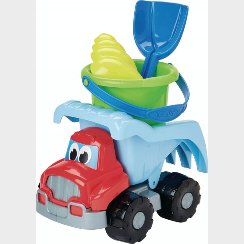 Sandkasse Legetj St Med Lastbil Og Spand