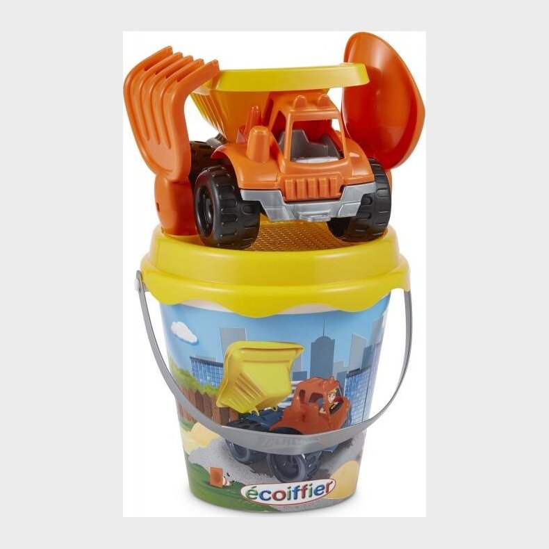 Sandkasse Spand Med Lastbil Og Tilbehr