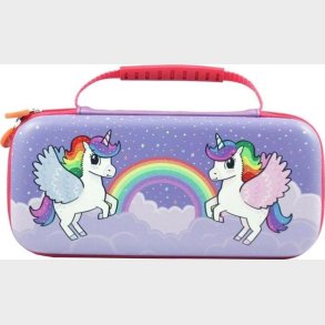 Nintendo Switch Case Etui - Violet Med Enhjrning