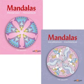Mandala Malebger - Prinsesser & Enhjrninger - Diverse - Bog