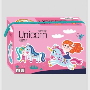 Barbo Toys - 3 Enhjrning Puslespil