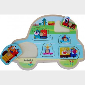 Trpuslespil Med Knopper - Transport - 6 Brikker