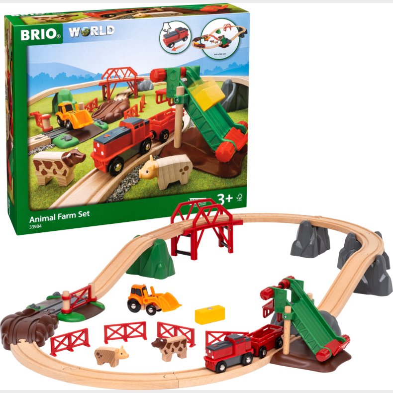 Brio World - Togbane Og Tog Bondegrdsst - 33984