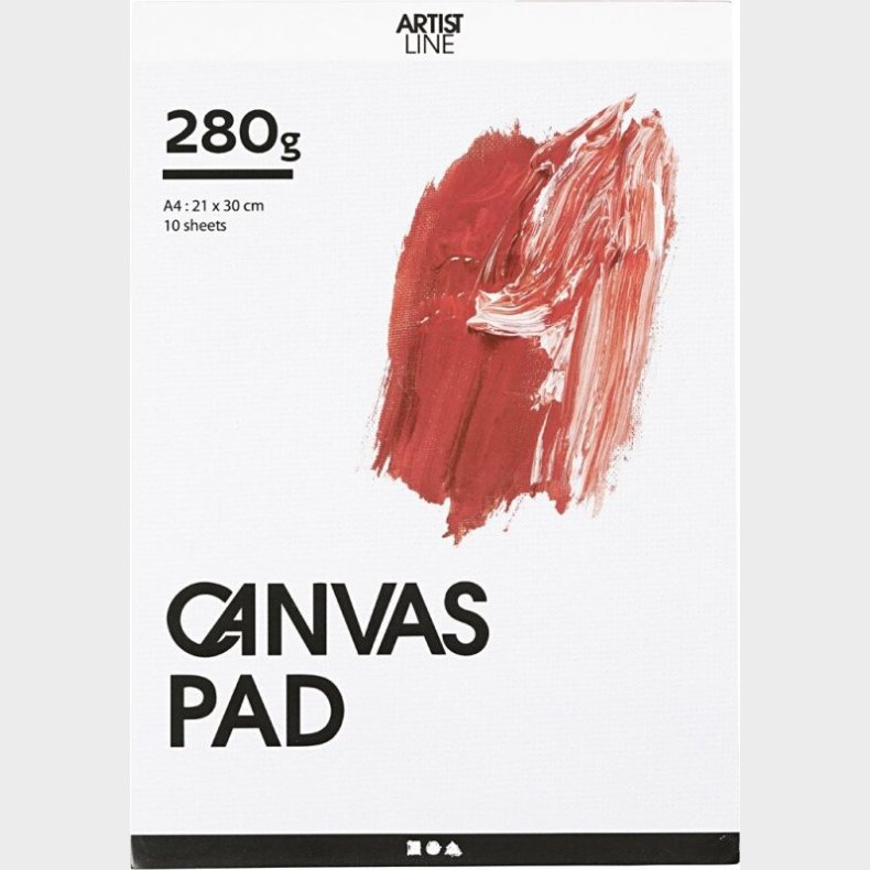 Canvas Pad - Lrredsblok Til Akryl Og Oliemaling - A4