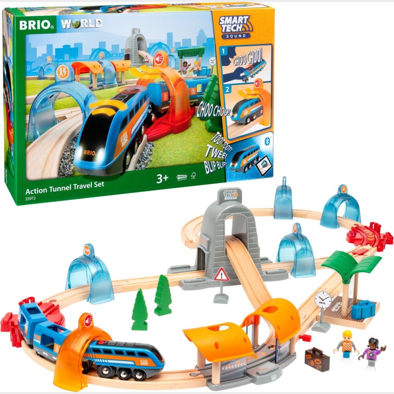 Brio - Togbane - Smart Tech Sound Action Tunnel St - 33972