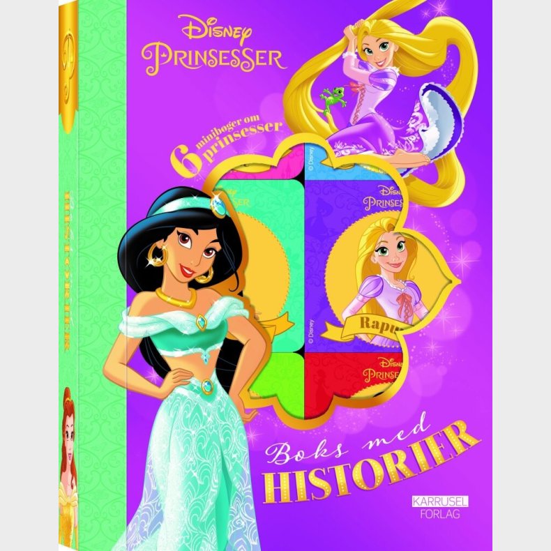 Disney Prinsesser - Boks Med Historier - 6 Minibger - Karrusel Forlag - Bog